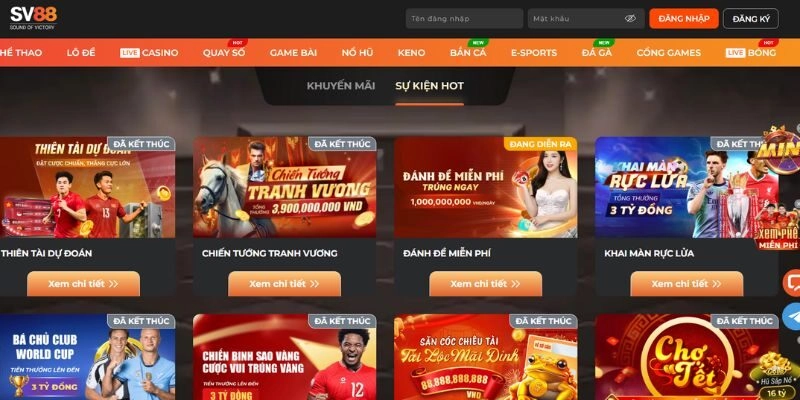SV88 – Nhà Cái Hợp Pháp Với Giấy Phép Cá Cược Quốc Tế 2 Giao diện SV88: Hiện đại, mượt mà và dễ sử dụng