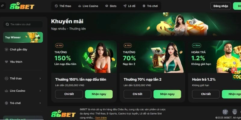 86bet Có Đáng Chơi Không? Review Nhà Cái Chi Tiết Từ A–Z 3 Săn Giftcode 86Bet miễn phí và ưu đãi mỗi ngày